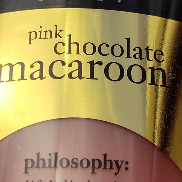 16oz. Philosophy Pink Chocolate Macaroon 3-1shower gel, bubble bath & shampoo - Picture 2 of 4